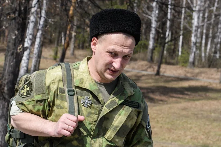 Добровольцы Донбасса в парке Маяковского. Екатеринбург