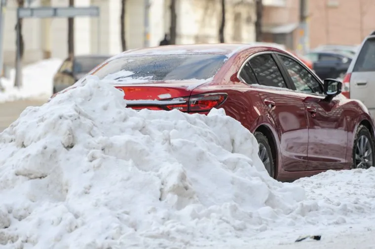 Город после снегопада. Челябинск