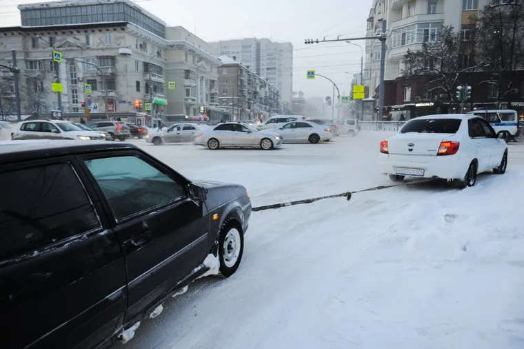 Мороз. Челябинск, буксир, мороз, зима, климат, погода