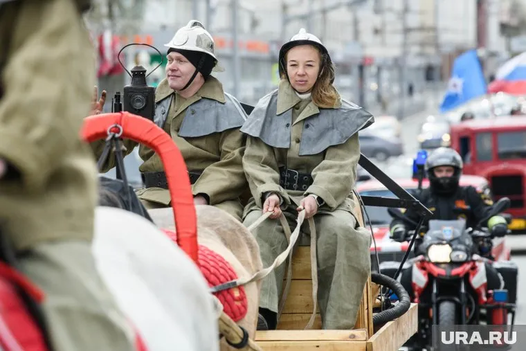 Автопробег прошел в День пожарной охраны