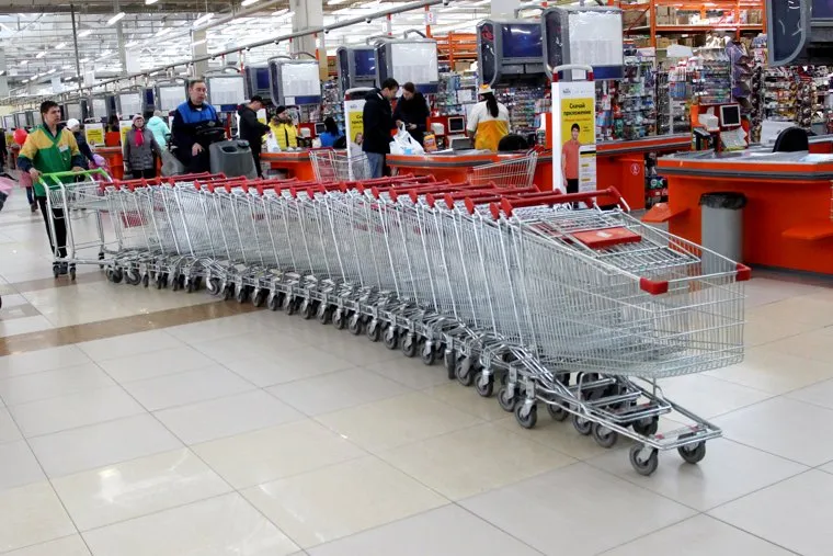 ТЦ РИО, Метрополис.Курган, продуктовые тележки, тц рио