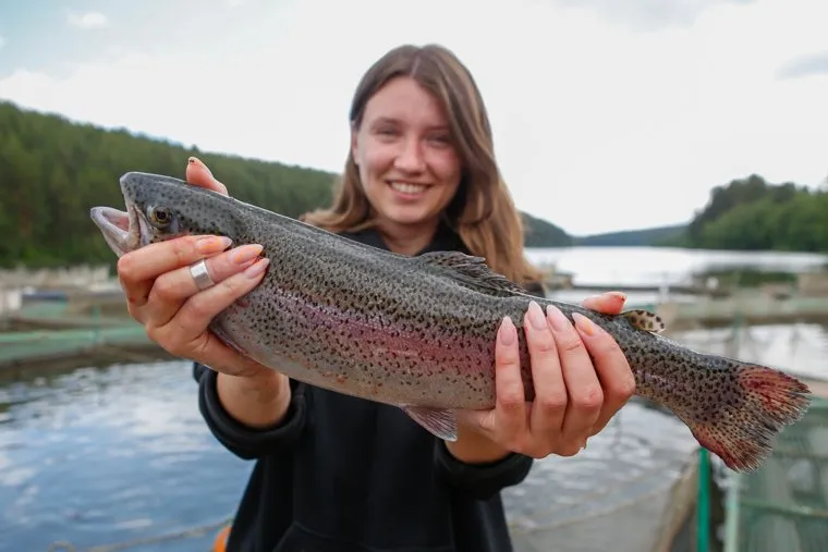 Форелевая ферма на реке Куба. Свердловская область, Михайловск
