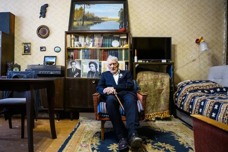 Квартира ветерана Великой Отечественной Войны Сергея Терехова после приборки и мелкого ремонта. Екатеринбург