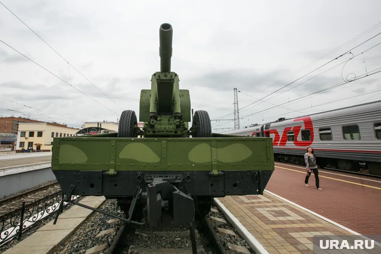 Копия бронепоезда воссоздана по архивным чертежам и фотографиям Минобороны