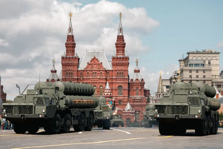 Генеральная репетиция Парада Победы на Красной Площади. 5 мая 2024. Москва