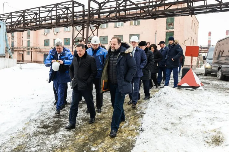 Визит министра природных ресурсов и экологии Сергея Донского на предприятия - ЧМК, городская свалка, ЧЭМК. Челябинск, мечел, чмк, донской сергей, дубровский борис