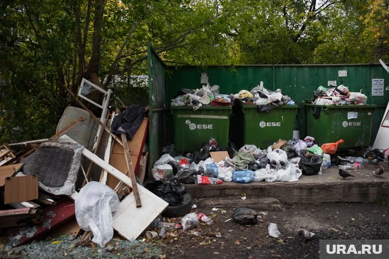 Лысьвенцы жалуются на переполненные мусорные баки