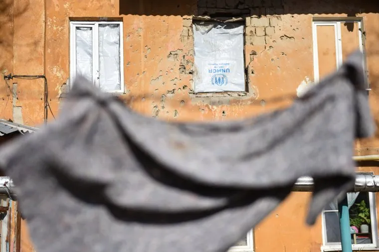 Донецк. Линия соприкосновения.