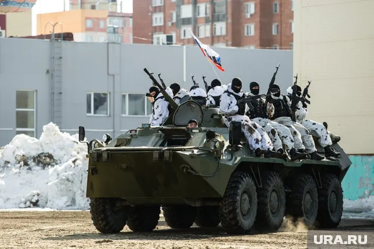 На месте происшествия работал БТР (архивное фото)