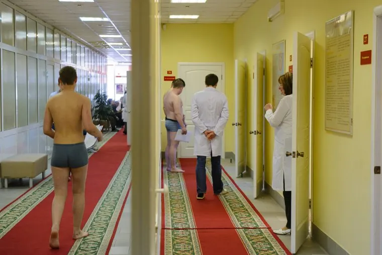 Весенний призыв на областном сборном пункте "Егоршино". Свердловская область, Артемовский