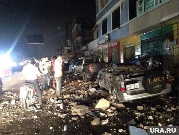 Магнитуда землетрясения достигала 7,8 балла