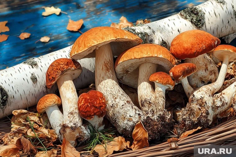 Курганцы собирают в лесах подосиновики