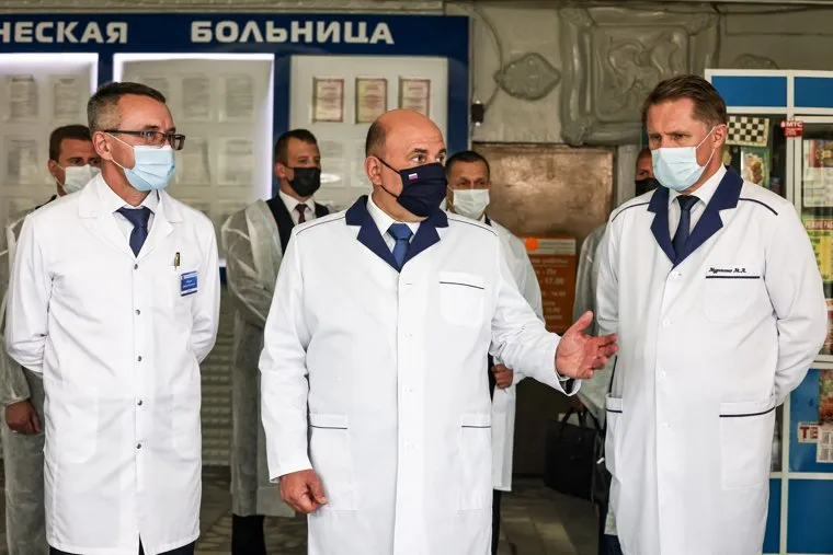 Михаил Мишустин во время визита в Читу. Чита