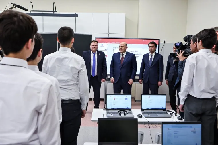 Михаил Мишустин с визитом в  в Душанбе. Душанбе