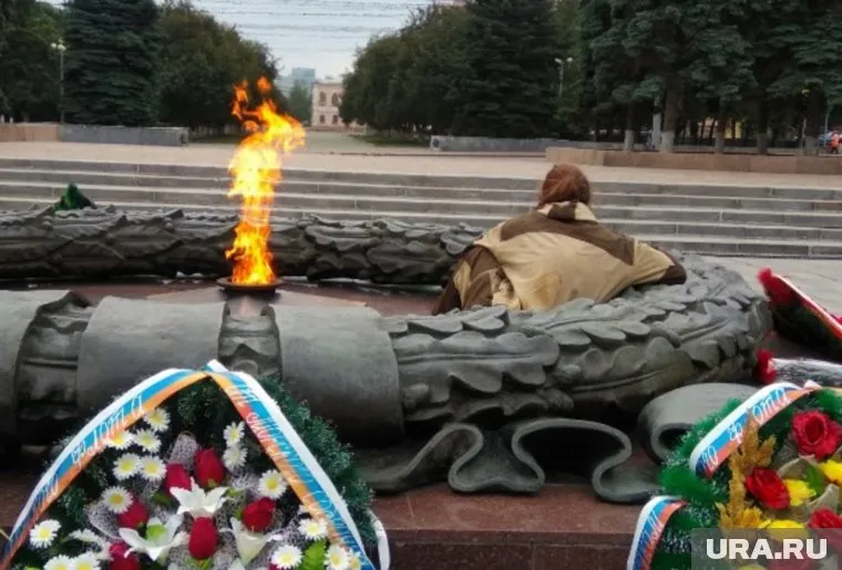 «Отдыхающий» быстро удалился, увидев, что стал объектом фотосъемки