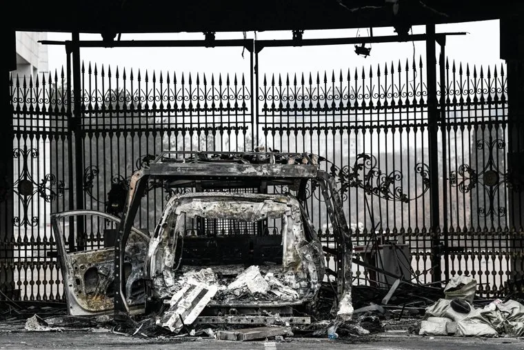 Обстановка в Алма-Ате после погромов. Алма-Ата, Казахстан