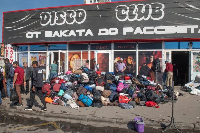 Пожар в торговом павильоне. Пермь