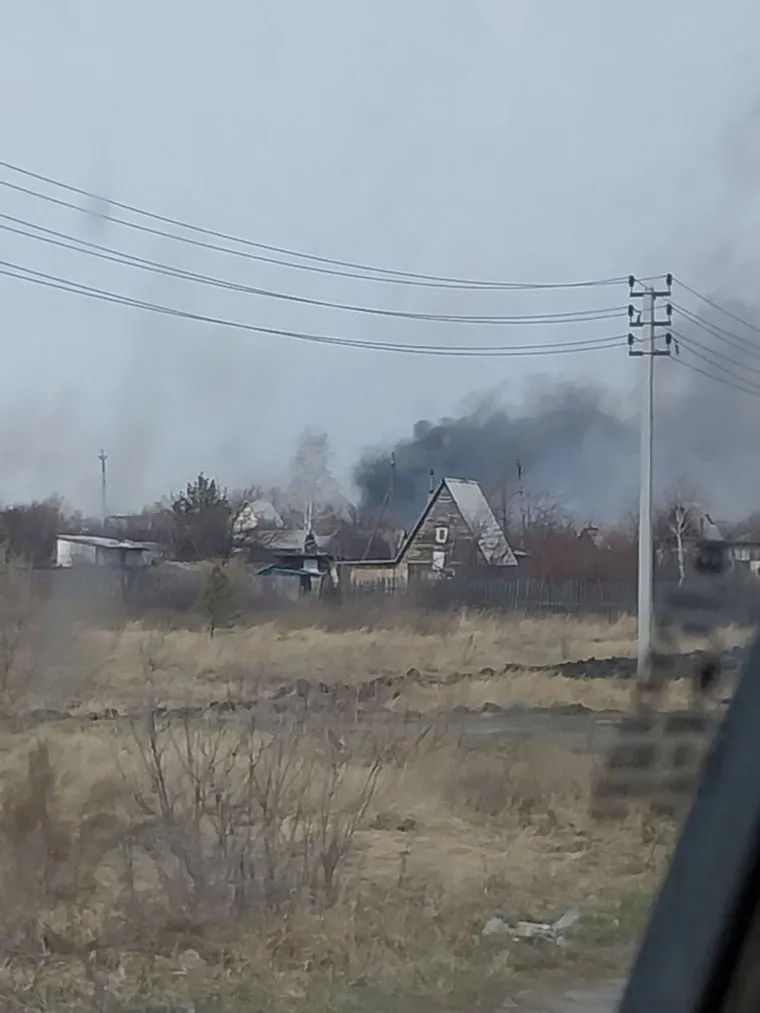 Под Курганом загорелись дачи
