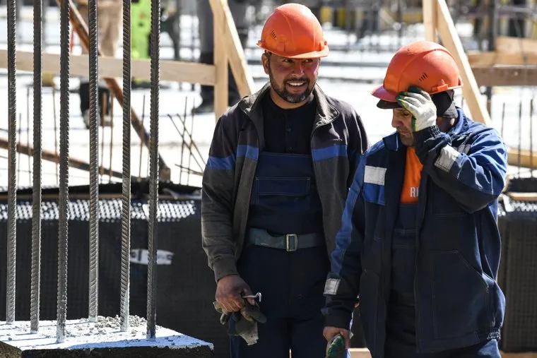 Строительная площадка Гимназии №40. Екатеринбург