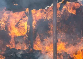В тюменском селе огнем уничтожен частный дом