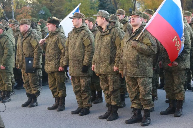 Отправка мобилизованных. Тюмень