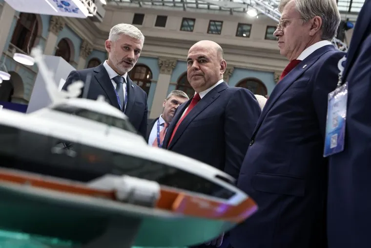 Михаил Мишустин на форуме "Транспорт России". Москва