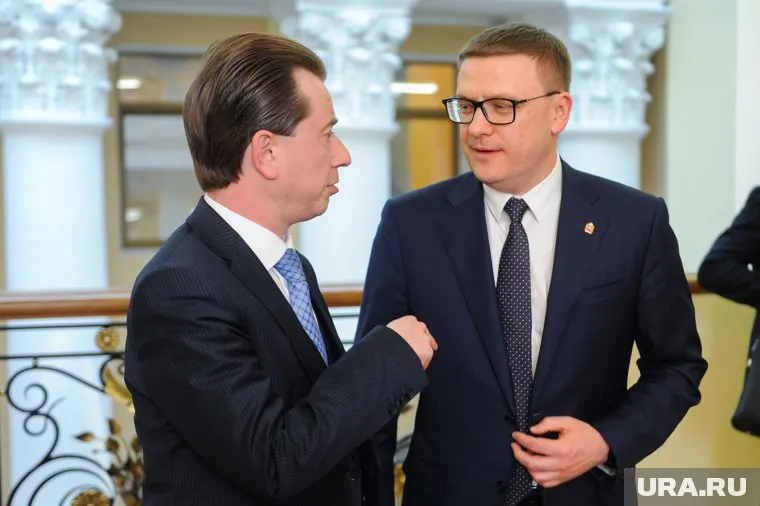 Владимир Бурматов (слева) категорически отрицает конфликт с Алексеем Текслером (справа)