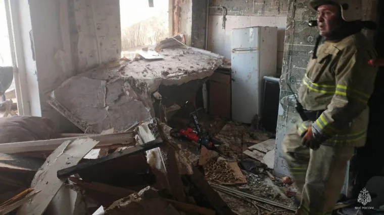 Газ взорвался в пятиэтажном доме