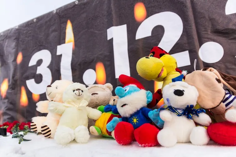 Алексей и Ирина Текслер в годовщину трагедии. Магнитогорск