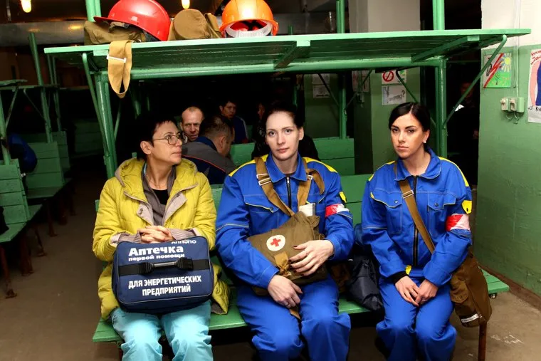 Учения МЧС на ТЭЦКурган, бомбоубежище