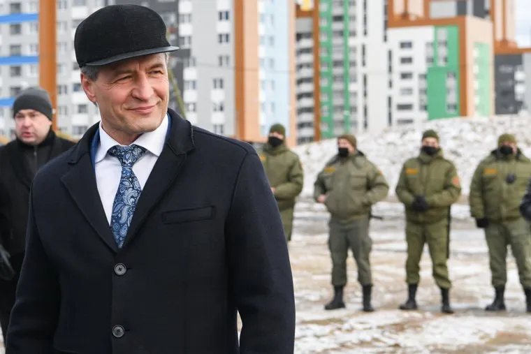 Церемония закладки здания администрации Академического района. Екатеринбург 