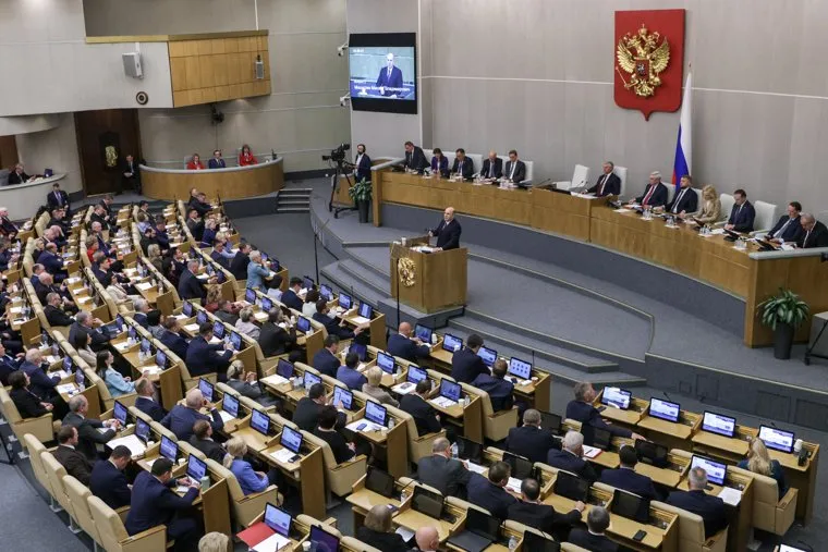Представление кандидатуры Михаила Мишустина на должность премьер-министра России в Государственной Думе РФ. Москва