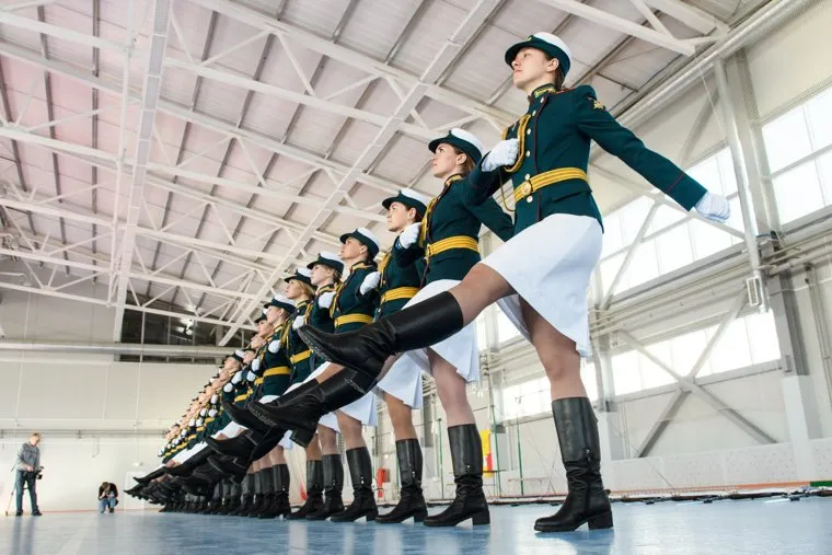 Строевая подготовка к Параду Победы. Екатеринбург