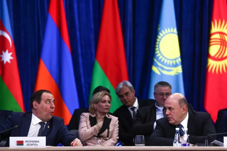 Совместное Заседание Совета глав правительств государств – участников СНГ, с участием Михаила Мишустина. Москва