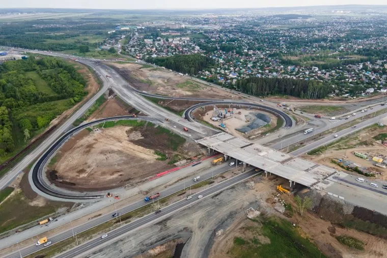 Строительство ЕКАД. Екатеринбург