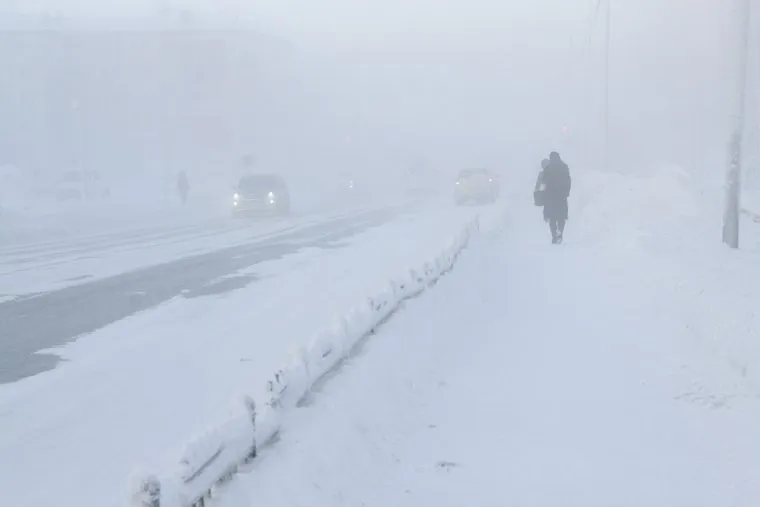 Мороз и ледяной туман. Салехард. 31 января 2019 г, мороз, зима, туман