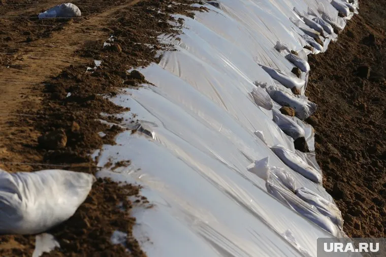 Дамба в Казанском районе Тюменской области достигает 10 метров в высоту