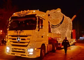 По какому маршруту проедут белые мишки в Тюмени 