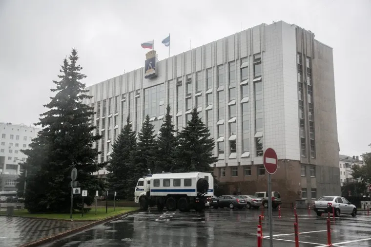 Несанкционированная акция против изменения пенсионной системы в Тюмени