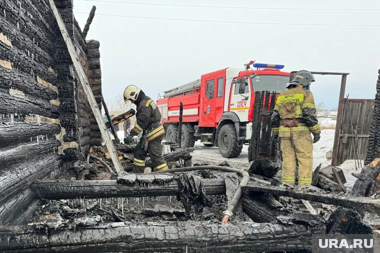 В Курганской области в пожаре погибли дети