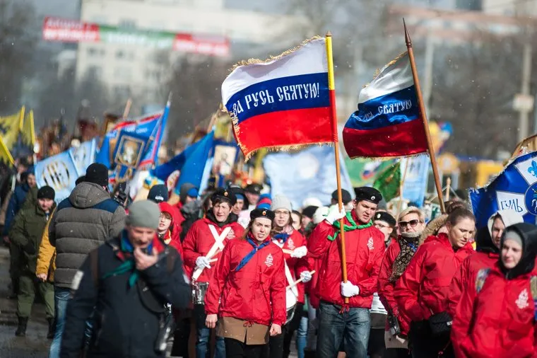 Пасхальный крестный ход в Екатеринбурге, крестный ход, за русь святую