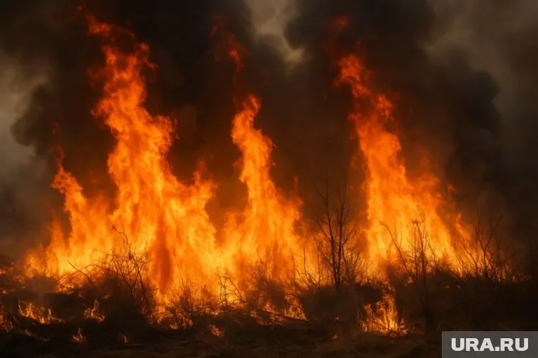 Пожар в ХМАО уничтожил дачные дома и технику