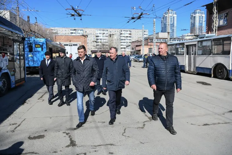 Презентация нового троллейбуса Алексею Орлову. Екатеринбург