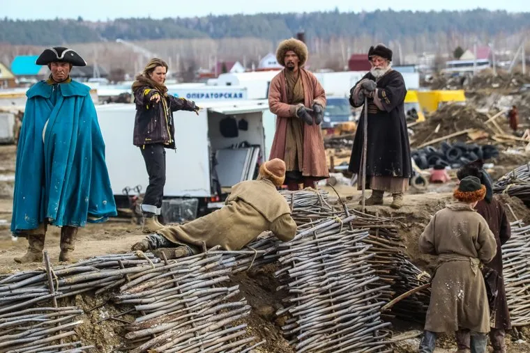 Съемки полнометражного  фильма и сериала "Тобол". Тобольск, Тюменская область, 10 апреля 2017 года, съемки фильма тобол