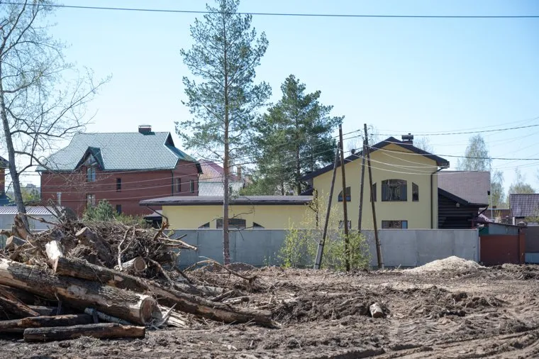 Строительная площадка под мечеть в селе Верхняя Курья. Пермь