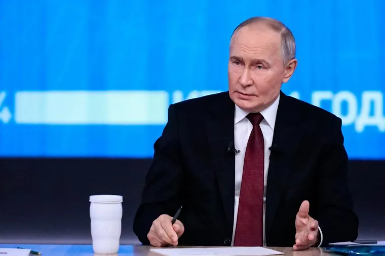 Прямая линия "Итоги 2024 года" с Президентом РФ Владимиром Путиным. Москва