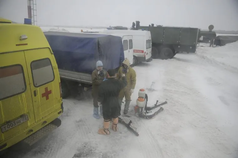 Обстановка на посадочной полосе в аэропорту "Рощино". Тюмень