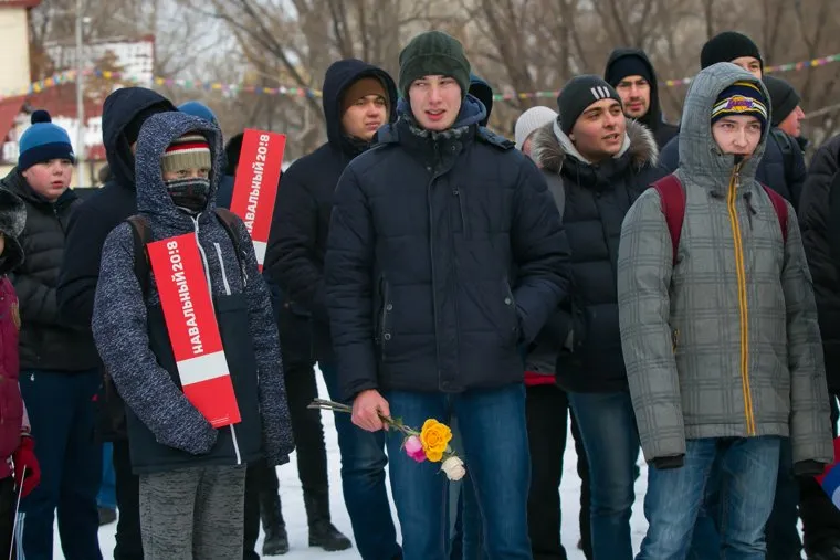 Забастовка избирателей. Митинг сторонников Алексея Навального. Курган, навальный 2018, сторонники навального, забастовка избирателей, митинг навального