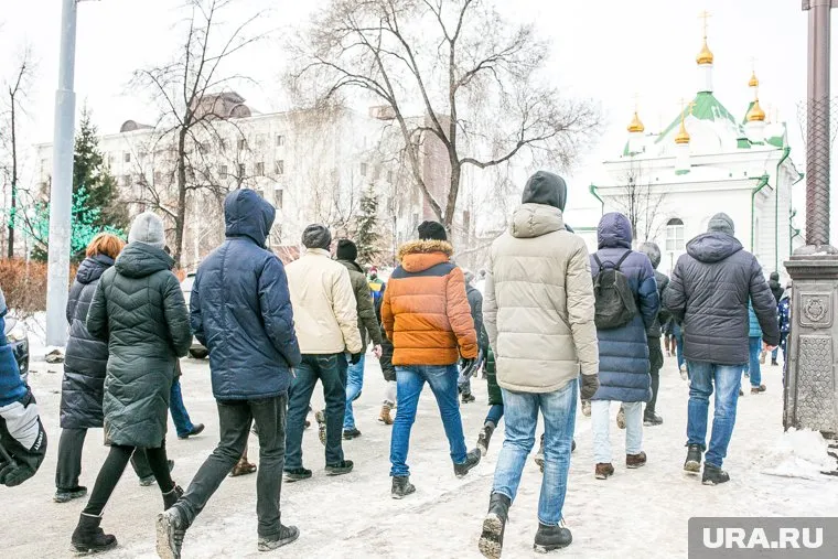Несогласованный митинг прошел в Тюмени 31 января
