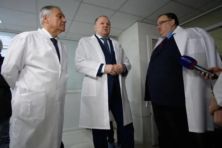 Николай Цуканов в Уральском институте кардиологии. Екатеринбург